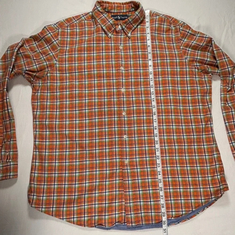 Ralph Lauren Mens XXL Shirt Shacket Plaid Button Down Long Sleeve Lined‎ 2 Ply